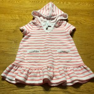 Girls striped coverup
